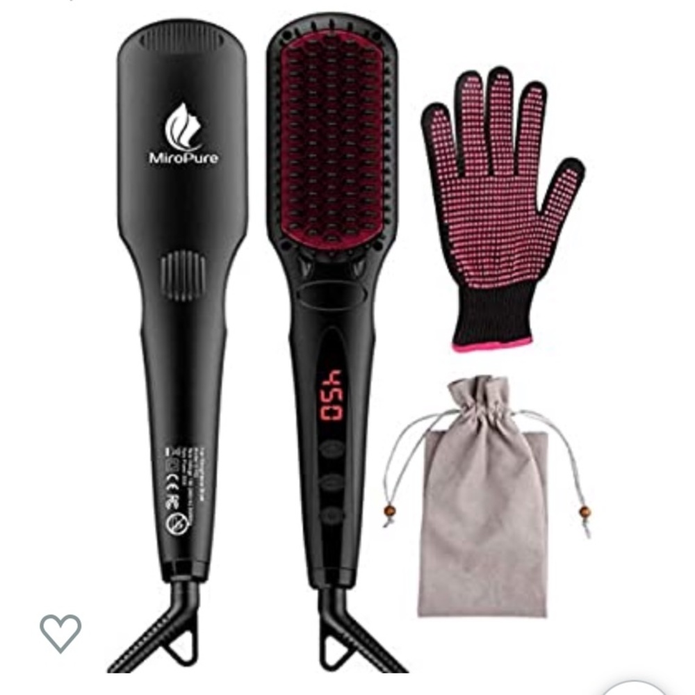 [MiroPure] 2-in-1 Hair Straightener Brush